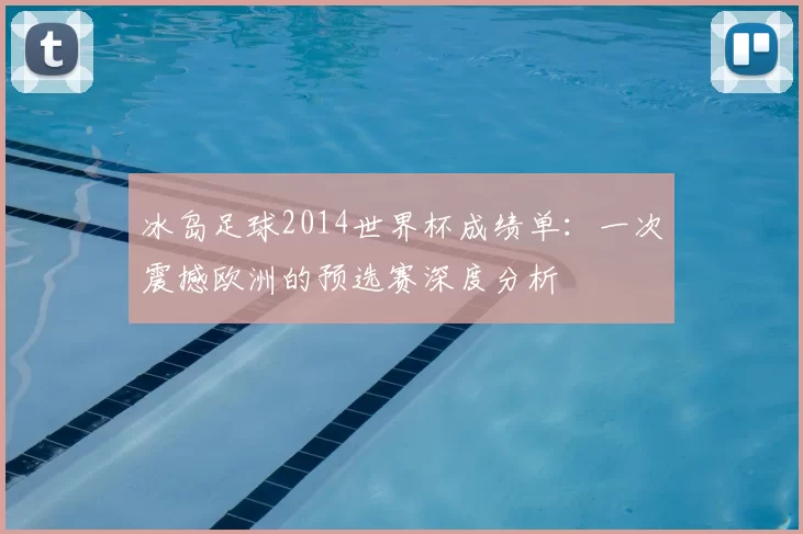 冰岛足球2014世界杯成绩单:一次震撼欧洲的预选赛深度分析